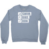 v6 swim bike run Crewneck Sweatshirt