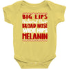 big lips natural hair Baby Bodysuit