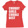 chubby girls cuddle best Ladies Fitted T-Shirt