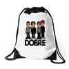 dobre twins dobre brother Drawstring Bags