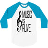 music lover 3/4 Sleeve Shirt