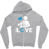 portal true love   aperture lab video gamer teleport online pc goal te Zipper Hoodie
