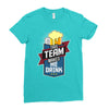 drinking beer Ladies Fitted T-Shirt