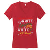 i'm dreaming of a white christms but if the white runs out i'll drink Women's V-Neck T-Shirt