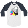 puker printer 3/4 Sleeve Shirt