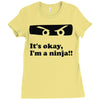 it's okay i'm a ninja Ladies Fitted T-Shirt