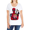 POP CORN DEAD Ladies Curvy T-Shirt