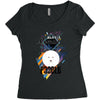 who loves poodle Women's Triblend Scoop T-shirt
