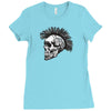 evil skull Ladies Fitted T-Shirt