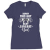 sorry this guy is already taken by a super sexy  january girl Ladies Fitted T-Shirt