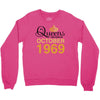 queens are born in october 1969 Crewneck Sweatshirt