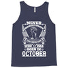 Never Underestimate Dog Rescuer Who Was Born October Tank Top