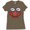 red crabby Ladies Fitted T-Shirt