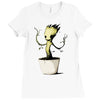baby groot Ladies Fitted T-Shirt
