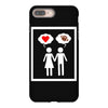 women thinking love iPhone 8 Plus