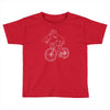 shark riding bicycle bike funny Toddler T-shirt