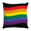 Rainbow Flag Throw Pillow