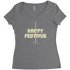 happy festivus Women's Triblend Scoop T-shirt