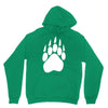 large bear paw print crew neck long sleeve Hoodie