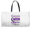 i love someone with pancreatic cancer to the moon &amp; back to infınıty Weekender Totes