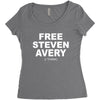 free steven avery Women's Triblend Scoop T-shirt