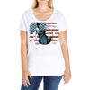 us flag Ladies Curvy T-Shirt