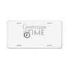 compression of time License Plate