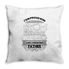 i am proud son freaking dad Throw Pillow