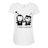 i love you Maternity Scoop Neck T-shirt