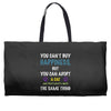 you can't buy happiness, but you can adopt a cat and that's pretty muc Weekender Totes