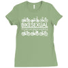 bikesexual i'll ride just about anything Ladies Fitted T-Shirt