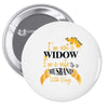 i'm not a widow i'm a wife to a husband with wings Pin-back button