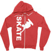 skate  fun skateboard Zipper Hoodie
