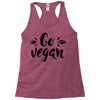 go vegan 2 Racerback Tank