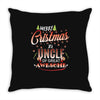 Merry Christmas To Uncle Of Great Awesome Throw Pillow