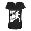 new year, new me running fitness Maternity Scoop Neck T-shirt