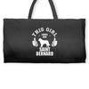 This Girl Loves Saint Bernard Weekender Totes