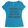 Grandpa Women's Triblend Scoop T-shirt