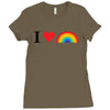 I Love Lgbt Ladies Fitted T-Shirt