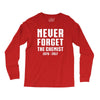 Never Forget The Chemist Long Sleeve Shirts