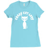 crazy cat lady Ladies Fitted T-Shirt