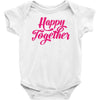happy together Baby Onesie
