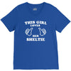 this girl loves her sheltie V-Neck Tee