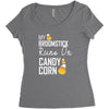 candy corn Women's Triblend Scoop T-shirt