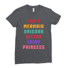 i am a mermaid unicorn kitten fairy princess Ladies Fitted T-Shirt