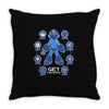 get equipped Throw Pillow