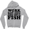 work is for people Zipper Hoodie