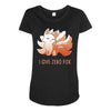 i give zero fox Maternity Scoop Neck T-shirt