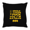 poof movie batman Throw Pillow