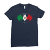 bat man mexican flag mexico logo Ladies Fitted T-Shirt